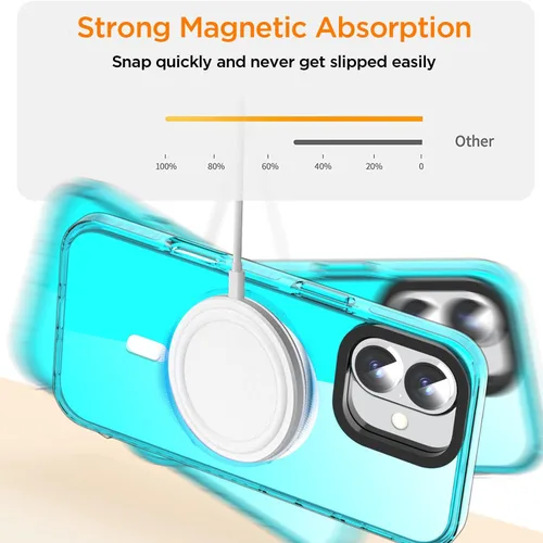 Miniatura 113 de AICase Funda protectora para iPhone 16 compatible con iPhone 16, delgada, ligera, transparente [no amarillenta] Diseño vibrante