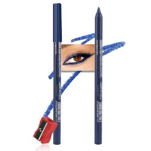 Miniatura 18 de Kaely Lápiz Delineador de Ojos en Gel para Mujeres, Delineador de Ojos Negro Natural Impermeable a Prueba de Manchas con Sacapuntas, Delineadores