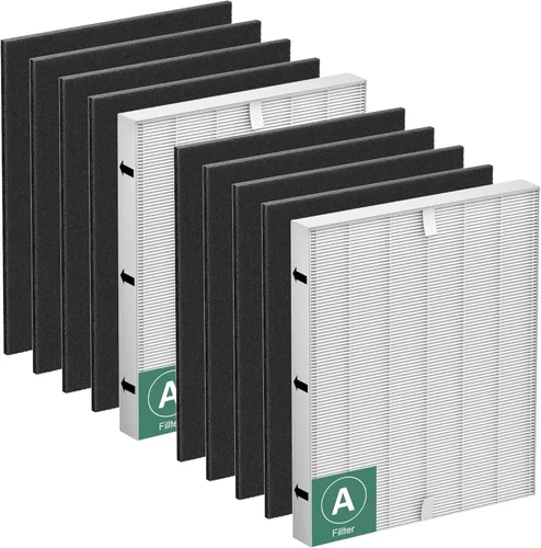 Improvedhand 115115 Filtro A de repuesto compatible con purificador de aire Winix PlasmaWave C535 5300 5300-2 6300 6300-2 5000 9000 C909 AM90, 2