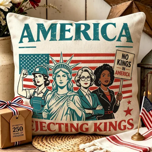 Miniatura 3 de ArogGeld Patriotic Pillow Covers 16x16 Inch 4th of July Dog Decorations America Flag Striped Star Throw Pillow Covers Personalized Funny 250th