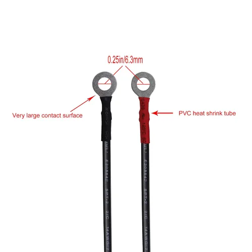 Miniatura 2 de Terminal de anillo de 12FT 14AWG a arnés SAE Conexión/desconexión rápida, fusible de 20 A