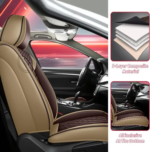 Miniatura 3 de Juego completo de fundas de asiento de automóvil Toyota Tundra, fundas de asiento de cuero para automóvil, función de curación del dolor muscular