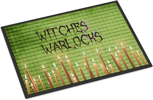 Miniatura 22 de Caroline's Treasures SB3008MAT - Felpudo de Halloween con texto en inglés "Welcome to Spooksville", 18 x 27 pulgadas, para interiores y exteriores