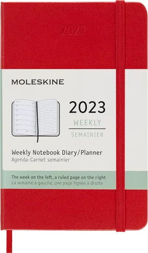 Miniatura 11 de Moleskine Agenda mensual clásica de 12 meses de 2023, tapa dura, grande (5 x 8.25 pulgadas), color negro