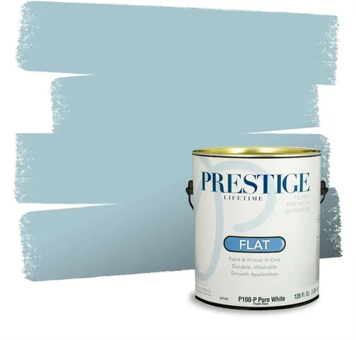Miniatura 62 de Pintura Exterior + imprimación PRESTIGE, todo-en-uno, 1 galón, acabado mate, color comparable al Valspar* Royal Gray* VS151-Gris real