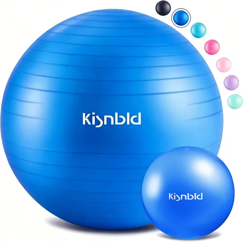 Miniatura 12 de kisnbld Pelota de ejercicio, pelota de yoga extra gruesa para entrenamiento y estabilidad durante el embarazo, 4 tamaños, pelota de equilibrio