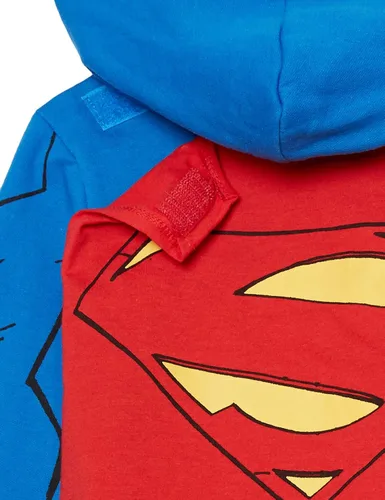 Miniatura 4 de DC Comics Superman - Sudadera con capucha para cosplay con cremallera y capa DC para niños 4-20