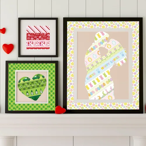 Miniatura 7 de Whaline Juego de 24 Rollos de Cinta Washi para Fiestas, Día de San Valentín, Cinta de Enmascarar de Corazones Rojos de Amor, Día de San Patricio
