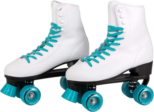 C SEVEN C7skates Patines de cuatro ruedas | Diseño retro Verde azulado