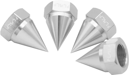 Miniatura 4 de FLMLF CNC Metal cono fijo tornillo tuerca (4 unids/juego) para 1/5 HPI Rovan Baja 5B SS 5T 5SC piezas (plata)