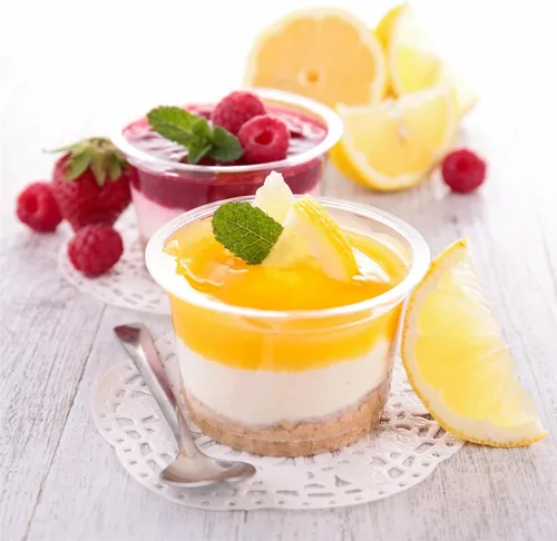 Miniatura 5 de TOFLEN Paquete de 100 Vasos de Postre de Plástico de 8 oz con Tapas de Cúpula, Vasos Desechables Transparentes para Yogur Parfait con Tapas, Vasos