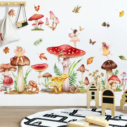 Miniatura 10 de Amaonm - Calcomanía de pared de libro de lectura de panda feliz de dibujos animados, calcomanías educativas, decoración artística para niños, niños