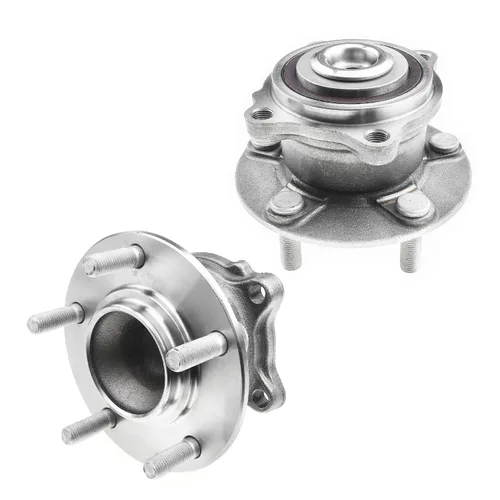 Miniatura 24 de Detroit Axle - 2 Cubos de Cojinetes de Rueda Delantera para Dodge Ram 1500 2009-2011, Conjunto de Cojinetes de Rueda y Cubos 2010, Par de Cubos