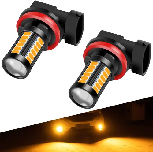 Miniatura 9 de Bombillas LED antiniebla H8 H9 H11 DRL 2800 lúmenes, Xtreme, superbrillantes, 5730, 33-SMD, 12 V, bombillas LED de repuesto para automóviles, Azul