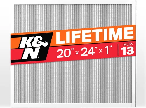 Miniatura 9 de K&N Filtro de aire para horno HVAC de 20 x 24 x 1, dura toda la vida, lavable, Merv 8, el último filtro HVAC que comprarás, respira de forma segura