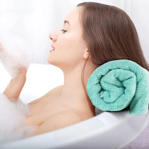 Miniatura 7 de Cleanbear Juego de 6 toallas de baño suaves, gruesas y absorbentes, 55 x 27 1/2 pulgadas