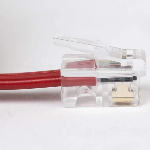 Miniatura 4 de Cablesys GCHA444012-FCR / Cable de teléfono rojo de 12 pies