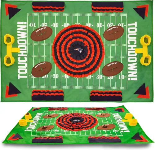 Miniatura 11 de NFL Pittsburgh Steelers - Tapete de olfato para perros, comedero lento interactivo para mascotas, diseño de campo de fútbol, juguete de rompecabezas