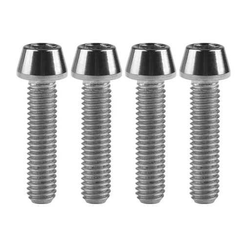 Miniatura 9 de Titanio Ti M6 x 10 16 18 20 25 30 35 40 45 50 55 60 2.559 in Allen - Tornillos hexagonales de 2.559 in, tornillos cónicos, paquete de 4