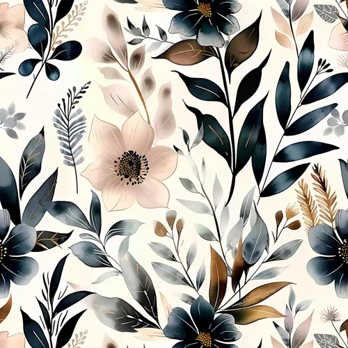 Papel tapiz floral azul oscuro y rosa para despegar y pegar, papel tapiz vintage de hojas, fácil de despegar, autoadhesivo, extraíble, para armario