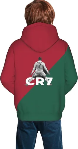 Miniatura 2 de Luja Dling Ronaldo #7 - Sudadera con capucha para adolescentes con bolsillo