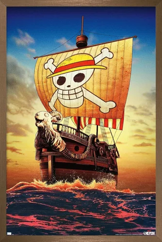 Miniatura 15 de Trends International Netflix One Piece - Póster de pared de una hoja, 34 pulgadas de largo x 22.4 pulgadas, versión enmarcada en negro