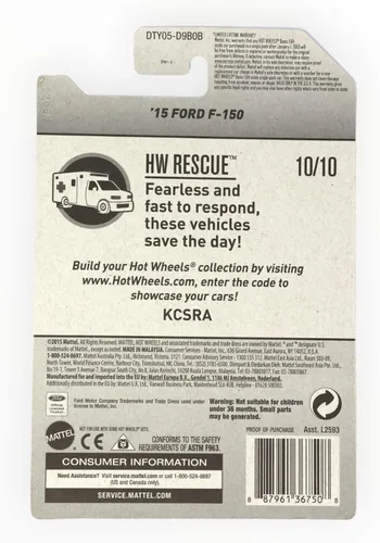 Miniatura 2 de Hot Wheels Ford F 150 '15, Rescue 10/10