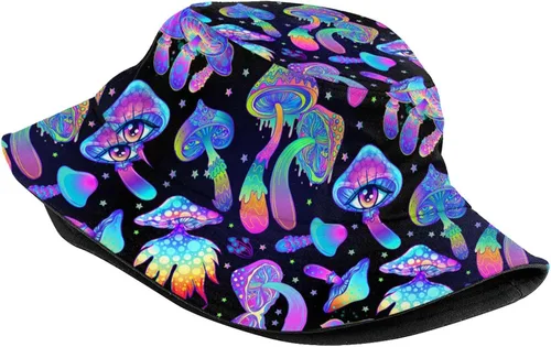 Miniatura 2 de Sombrero de pescador retro de los años 80 y 90 para hombres y mujeres, plegable, gorra para el sol, accesorios para fiestas rave, sombrero