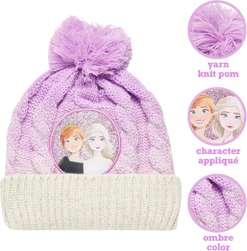 Miniatura 2 de Disney Conjunto de gorro y guantes Frozen Elsa and Anna para niñas pequeñas (edad 2-7)