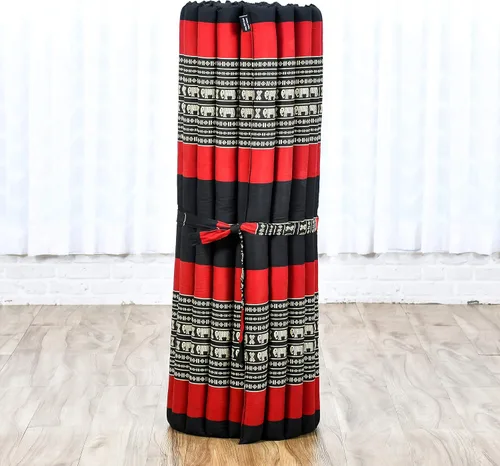Miniatura 8 de Leewadee - Kapok Roll Mat – Colchón plegable hecho a mano para dormir y relajación de Tailandia, ideal como cama de invitados, esterilla de camping