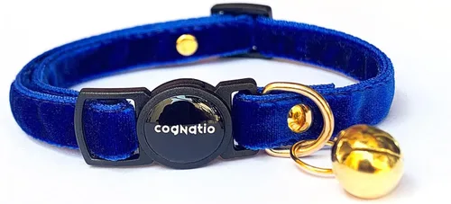 Miniatura 11 de Collares de gato Cognatio de liberación rápida con seguridad, doble terciopelo con campana, disponibles en varios colores, perfectos para tu gatito
