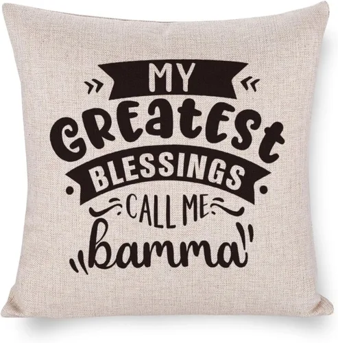 Miniatura 7 de Fundas de almohada de 16 x 16 pulgadas, decoración de granja con texto en inglés "My Happily Ever After Grandmother", fundas de cojín para el hogar