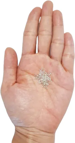 100 anillos de salto abiertos de plata de ley 925, calibre 24 de 0.096 pulgadas de diámetro exterior y 0.063 in de diámetro interior, fabricados en
