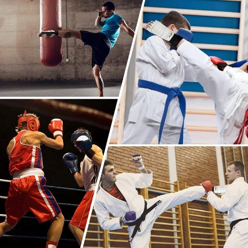 Miniatura 6 de Equipo de protección para Taekwondo Sparring Protector de pie para Karate Boxeo Sparring Protector de pie, Equipo de protección para pies de artes
