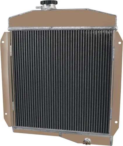 Miniatura 5 de Radiador de aluminio de 3 filas para Jeep Willys 1955-1958 Flathead L4 3.7L V6 V8
