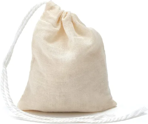 LOOKSGO 25 bolsas de muselina de 3 x 4 pulgadas para fiestas, bodas, suministros para el hogar, bolsas de algodón con cordón para joyería