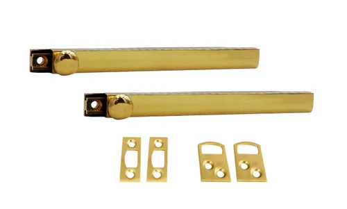 Miniatura 14 de QCAA Perno de superficie oculta de latón macizo resistente, 4 pulgadas, negro mate, paquete de 1, fabricado en Taiwán Níquel Satinado
