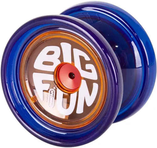 Miniatura 2 de Duncan Toys Big Fun - Yoyó blanco y naranja, sin respuesta, yoyó de nivel profesional, rodamiento cóncavo Azul/Naranja