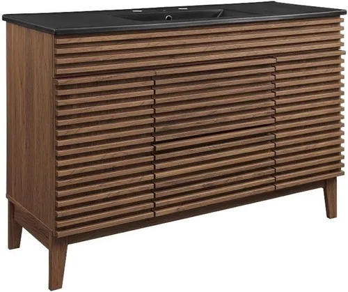 Miniatura 63 de Modway Render 23.5" tocador de baño en nogal (lavabo no incluido)