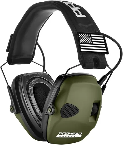 Miniatura 9 de PROHEAR Protección auditiva electrónica para tiro con amplificación de sonido 4X, orejeras de protección auditiva para campo de tiro, auriculares