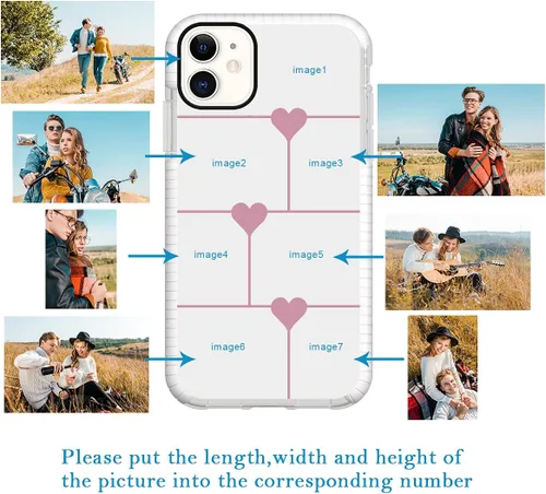 Miniatura 33 de Funda de teléfono personalizada para iPhone 11, diseño personalizado de fotos de collage de múltiples imágenes, resistente a los golpes, resistente