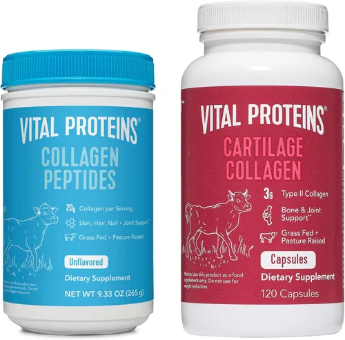 Vital Proteins Píldoras sin sabor del colágeno 9,33 cápsulas del colágeno del polvo de los péptidos del colágeno 120 cápsulas