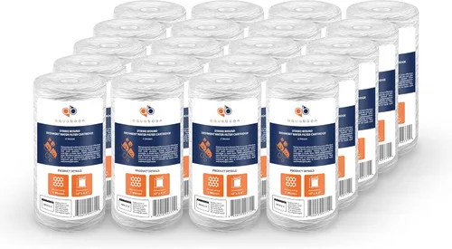 Miniatura 9 de Aquaboon Filtro de Agua de 5 Micras 10 x 4.5 Pulg - Filtro de Agua Enrollado en Hilo para Sistema de Toda la Casa - Compatible con 84637, WPX5BB97P