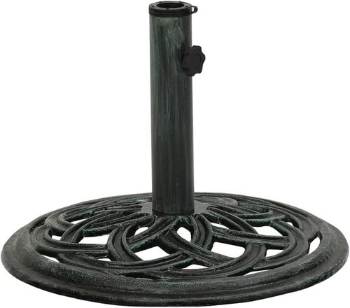 Miniatura 13 de Base redonda para sombrilla de patio, soporte resistente para sombrilla para exteriores, patio, piscina, al aire libre, blanco, 26.5 libras, hierro