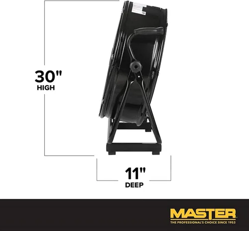 Miniatura 2 de Master Ventilador industrial de barril de alta velocidad de 24 pulgadas, accionamiento directo, construcción totalmente metálica con parrilla