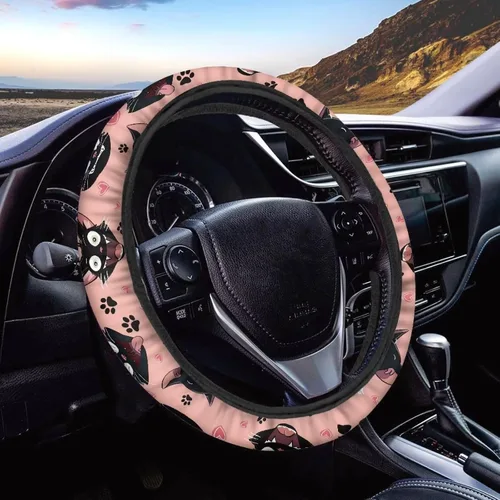 Miniatura 30 de Asian Dragon - Funda universal para volante de automóvil, accesorios interiores de automóvil, lavable, transpirable, funda para volante