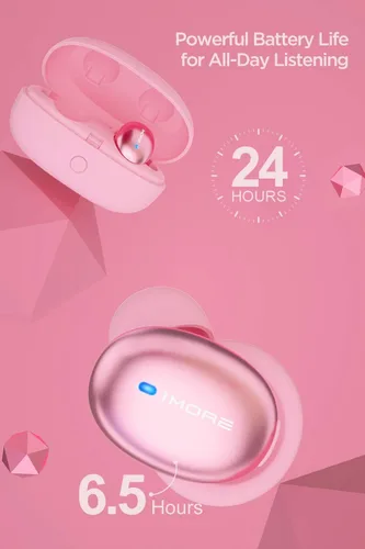 Miniatura 8 de 1MORE Elegantes auriculares intrauditivos inalámbricos – Bluetooth – 6.5 horas de batería – Carga rápida de 15 minutos para 3 horas de uso – Funda