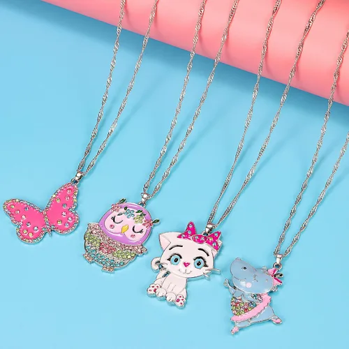 Miniatura 4 de TAMHOO 3456 collares lindos para niñas y niños, paquete de regalo de cumpleaños, collar con colgante de gato para adolescentes, collar de hadas