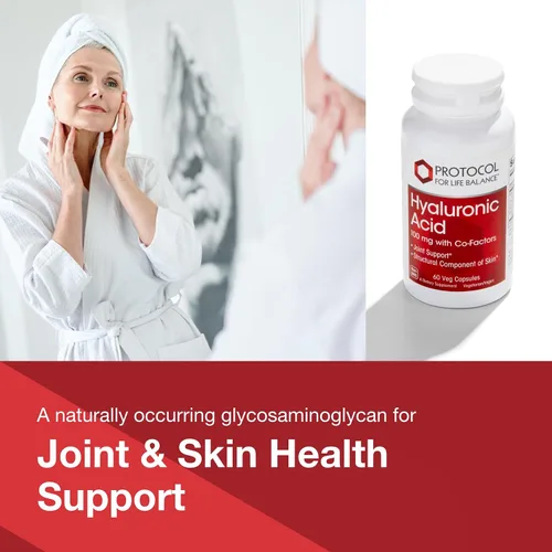 Miniatura 3 de PROTOCOL FOR LIFE BALANCE Ácido hialurónico – 100 mg de ácido hialurónico – Apoyo para la piel y las articulaciones – Suplemento de apoyo