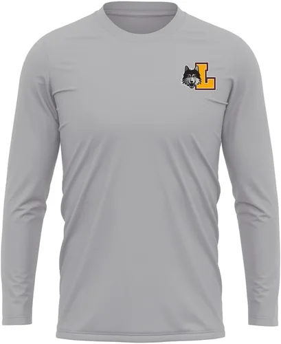 Miniatura 412 de Camisa deportiva de manga larga oficial de la NCAA Collegiate para hombre, con logotipo en el pecho izquierdo, colección Athletic Heather